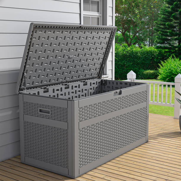 YITAHOME 230 Gallons Water Resistant Resin Lockable Deck Box & Reviews Wayfair Canada